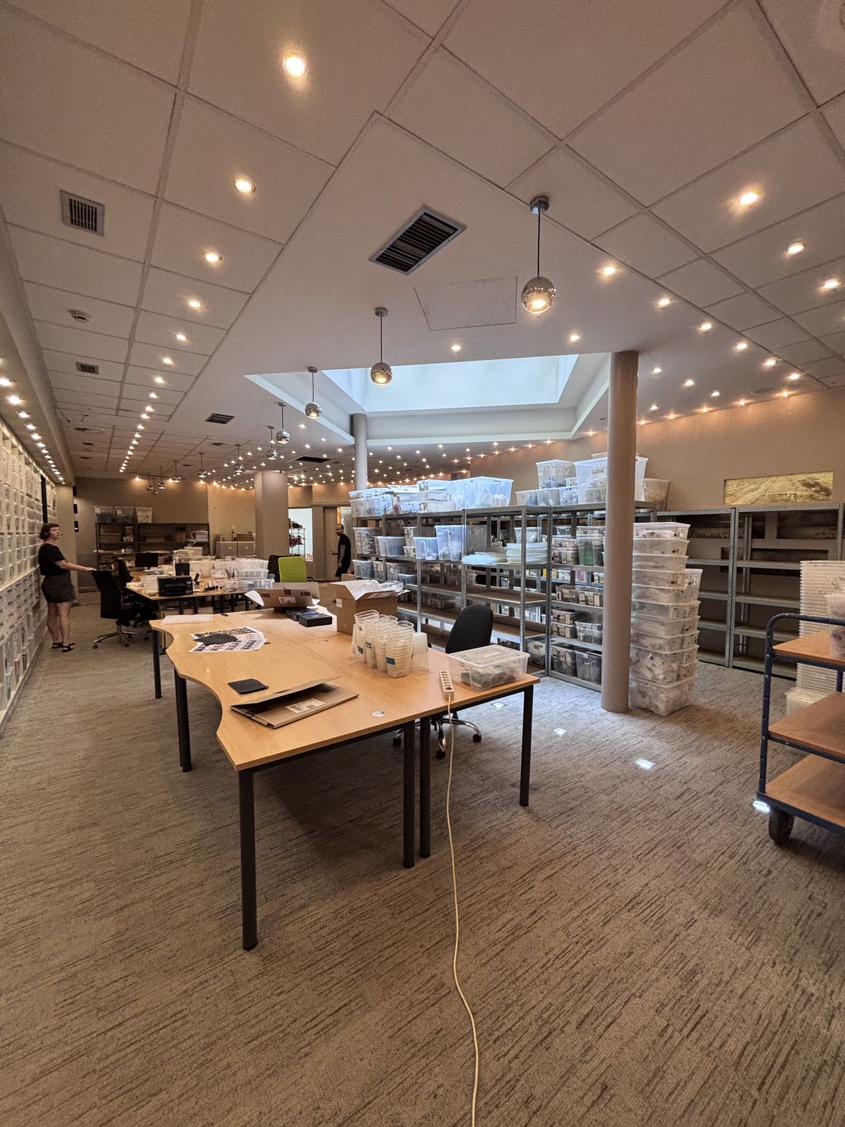 Wide view of the WLWYB studio room