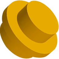 Floating yellow LEGO plate element on the WLWYB website