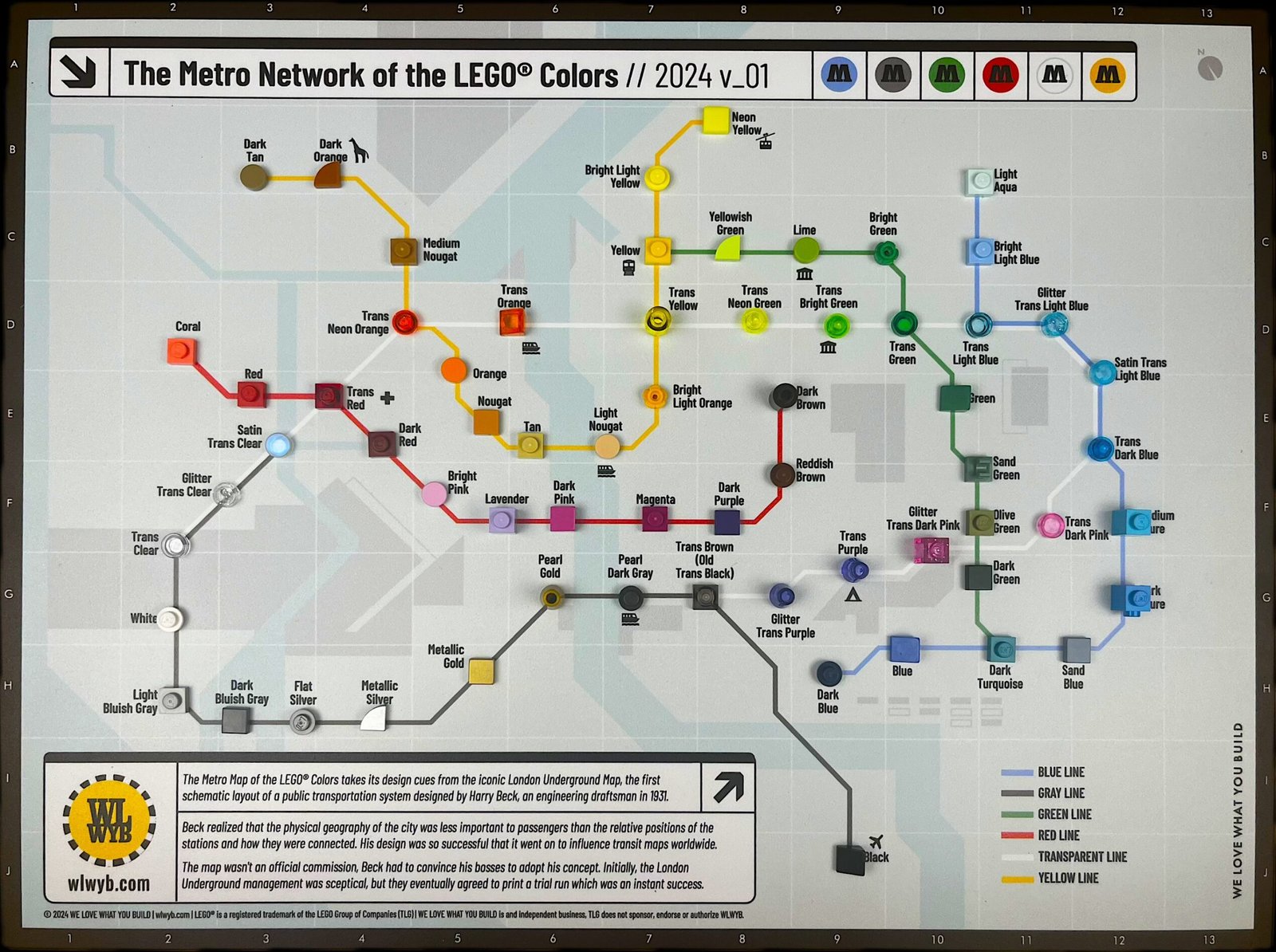 Metro Map of the LEGO Colors thumbnail